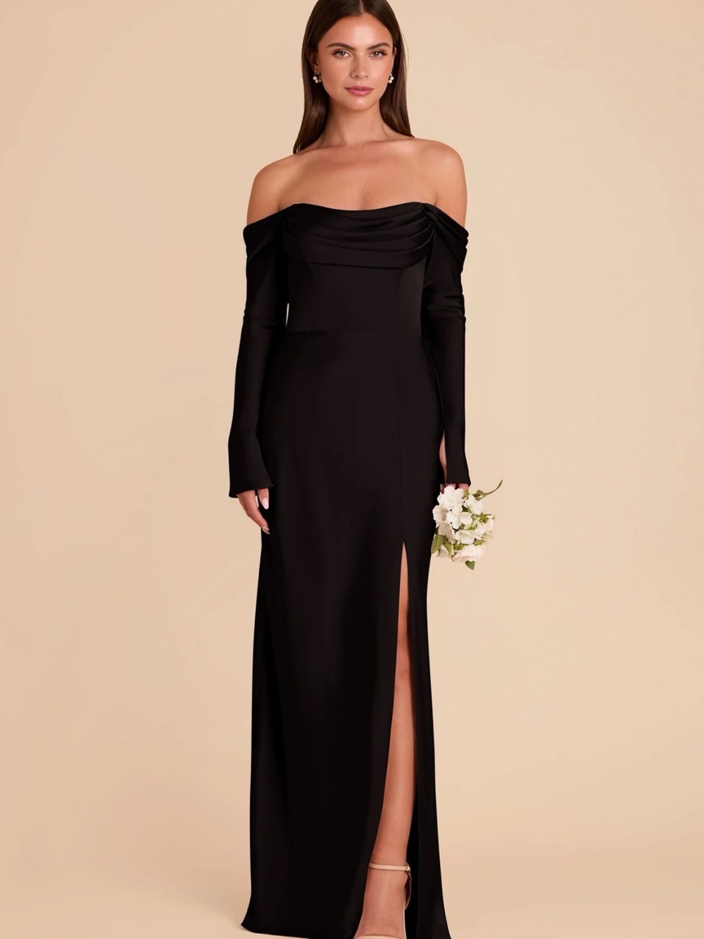 Birdy Grey Maya Dress Matte Satin Black